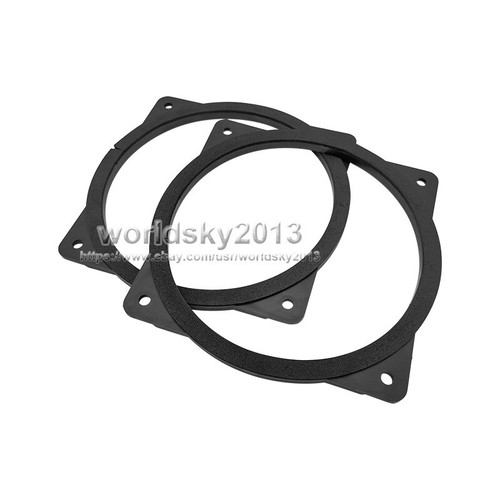 2x Staffe Adattatore Altoparlanti Auto 6,5" Pollici Guarnizione Anello Distanziale con Striscia di Tenuta - Foto 2 di 7