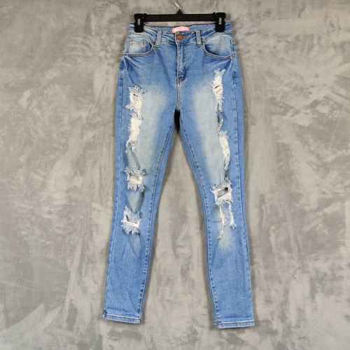 Bamboo Jeans Women 9/10 Blue Skinny 