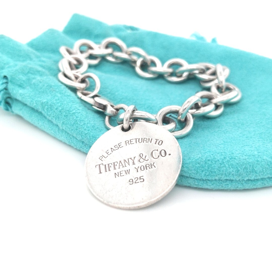 Tiffany & Co. Return to Tiffany Round Tag Charm Bracelet