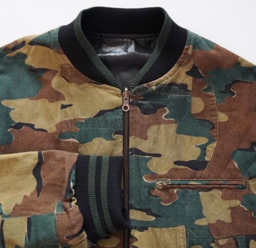 🆕️ Authentic DRIES VAN NOTEN Volker CAMO REVERSIBLE Bomber Jacket M  - Picture 1 of 12