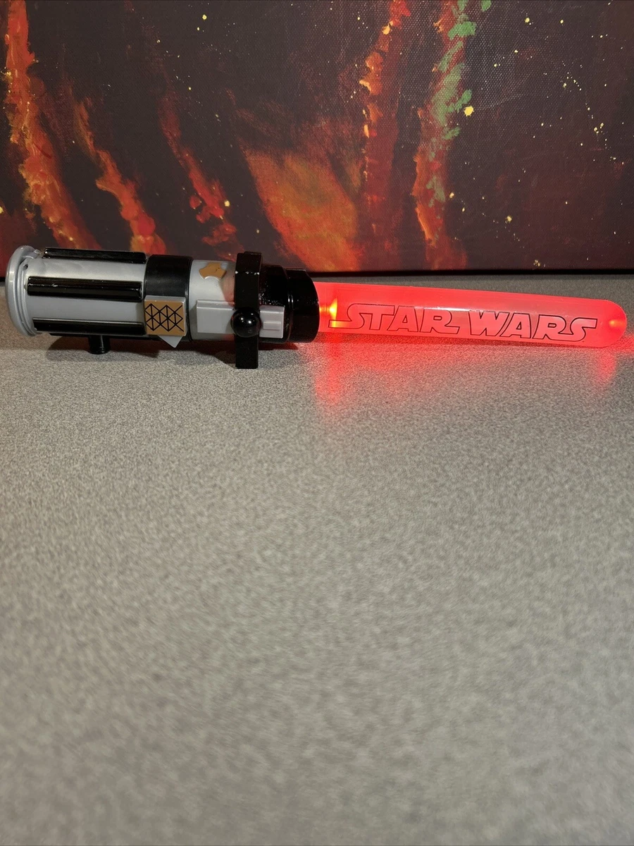 M M Red Star Wars Light Saber with candy storage and battery