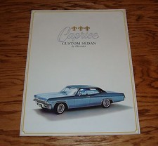 Original 1965 Chevrolet Caprice Custom Sedan Sales Brochure 65 Chevy