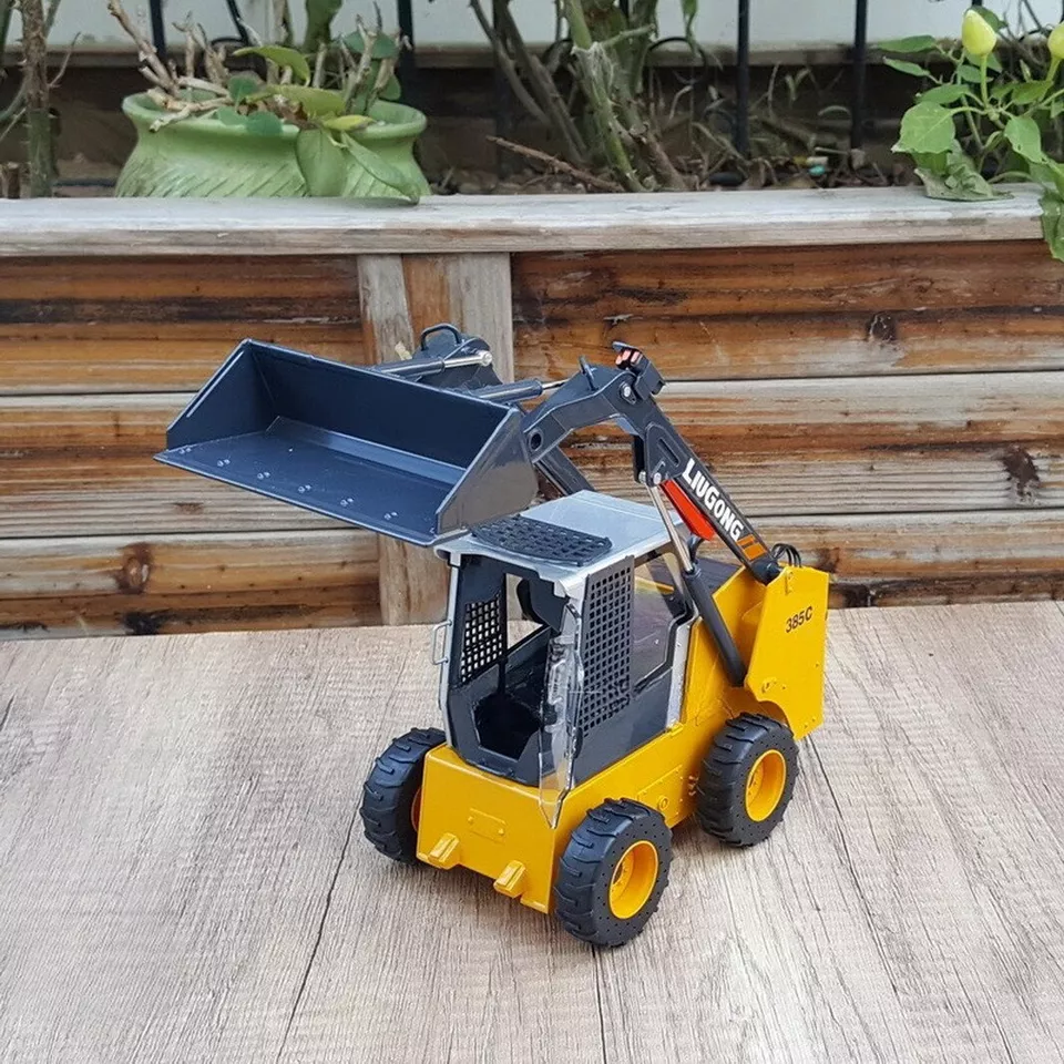 1/18 Scale LIUGONG 385C SKID STEER LOADER Yellow Diecast Model Gift NIB - Image 2 of 4