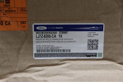 NEW OEM Ford Radiator Grille Chrome w/ Emblem LJ7Z-8200-CA Corsair