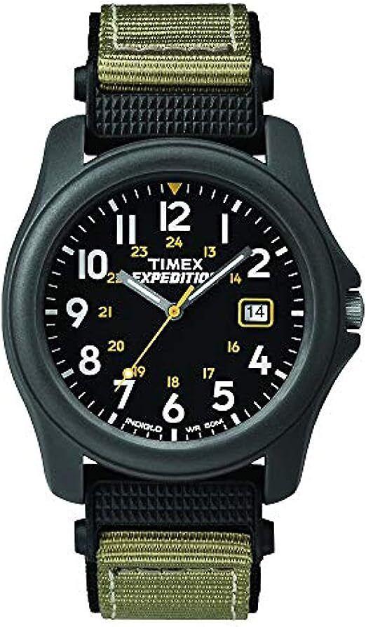 Timex T42571 Men's Expedition Camper Gray/Green Nylon Strap Watch