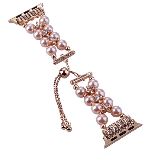 Women Pearls Band Bracelet for Apple Watch 10 9 8 7 6 5 4 SE 41/42/44/45/46/49mm - Picture 23 of 43