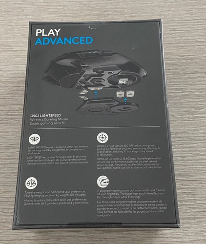 Logitech G502 LIGHTSPEED Wireless Gaming Mouse - Black - 第 3/3 張圖片