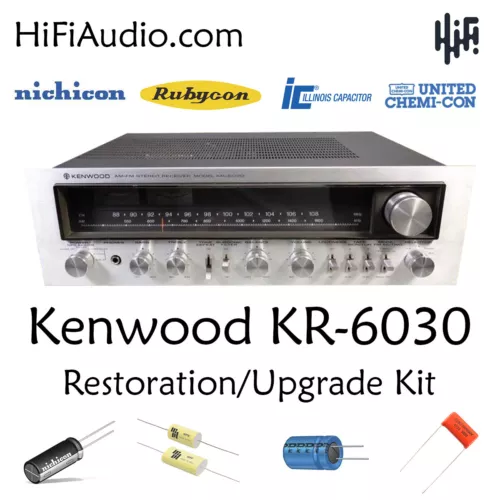 Kenwood KR-6030 KR-6330 rebuild restoration recap upgrade kit filter capacitor