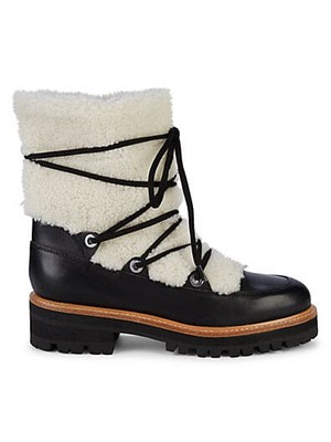 isha genuine shearling hiking boot