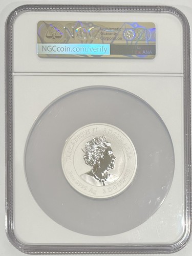2021P Australia S$2 Year of the Ox MS 70 NGC SBX1* - Picture 10 of 11