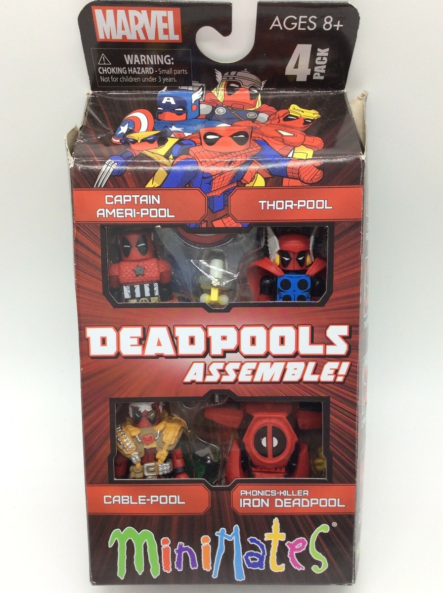 Marvel Minimates Deadpools Assemble Box Set 4 Pack Diamond Select