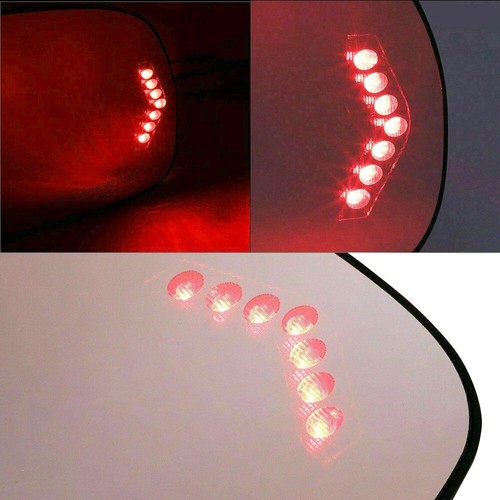 Mirror Glass For 03-07 SILVERADO SIERRA Pickup Heated w/ LED Signal Driver Side - Picture 4 of 10