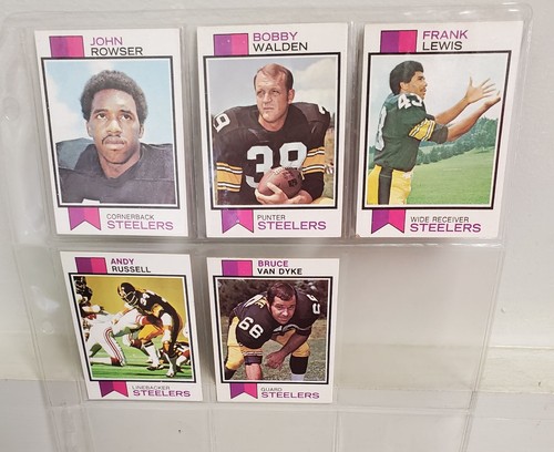 1973 Topps Pittsburgh Steelers Trading Cards 23 Total - Imagen 5 de 6