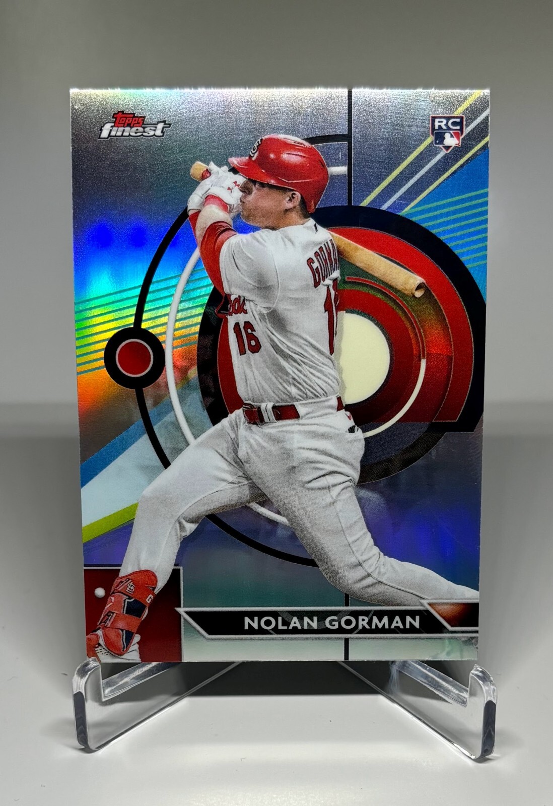 2023 Topps Finest Nolan Gorman RC Refractor #92 St Louis Cardinals