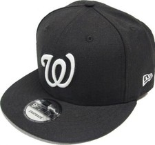 New Era Washington Nationals Black White Logo Snapback Cap 9fifty Limited MLB