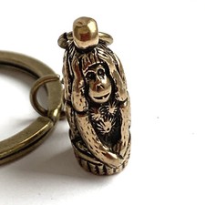 Small Charm Three Wise Monkies Keychain Speak no evil See no evil Hear no evil