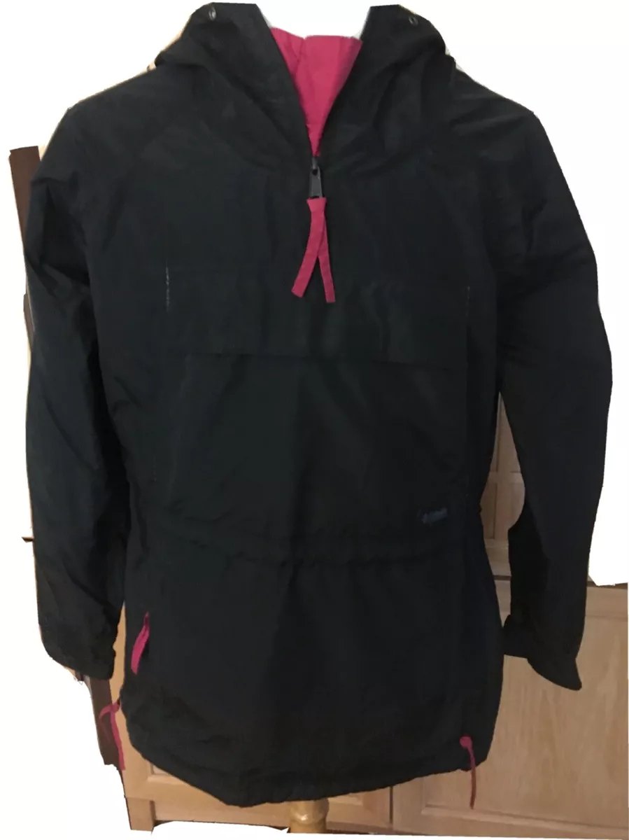 VTG Columbia Anorak Hood Wind Rain Jacket Kangaroo Pocket Pullover Ski Mens M