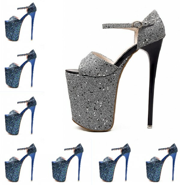 Para mujeres Zapatos Stiletto Tacón alto punta abierta plataforma Hebilla Correa Sandalias occidental Para mujeres Zapatos Stiletto Tacón alto punta abierta plataforma Hebilla Correa Sandalias occidental