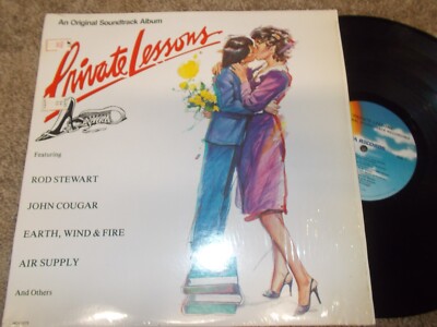 PRIVATE LESSONS SOUNDTRACK LP MCA-5275 ROD STEWART JOHN COUGAR SHRINK