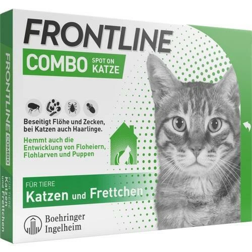 BOEHRINGER INGELHEIM VETMEDICA GMBH FRONTLINE Combo Spot on für Katze und Frettchen 3 Pipetten, PZN 17885020