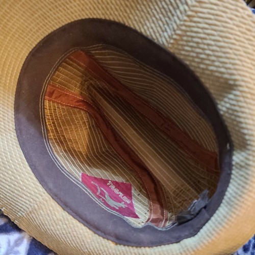 Men's Fedora Hat Tan Corduroy Trav'ler by Country Gentleman Beach Cap Vtg - Picture 6 of 9