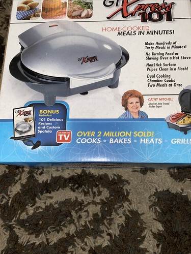 GT Xpress 101 Countertop Indoor Grill Sandwich Maker New As Seen on TV Open Box - 第 8/11 張圖片