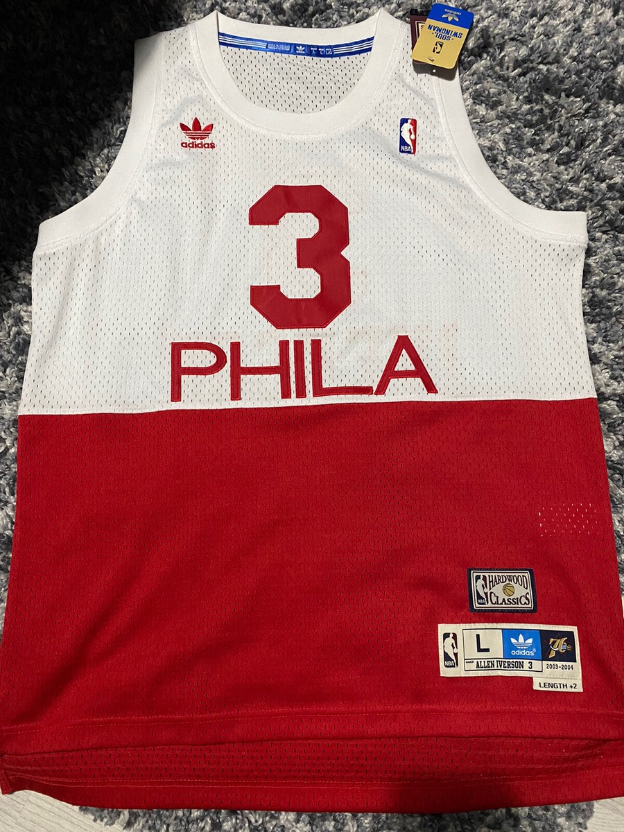Allen Iverson 76ers Adidas soul swingman hardwood classic jersey