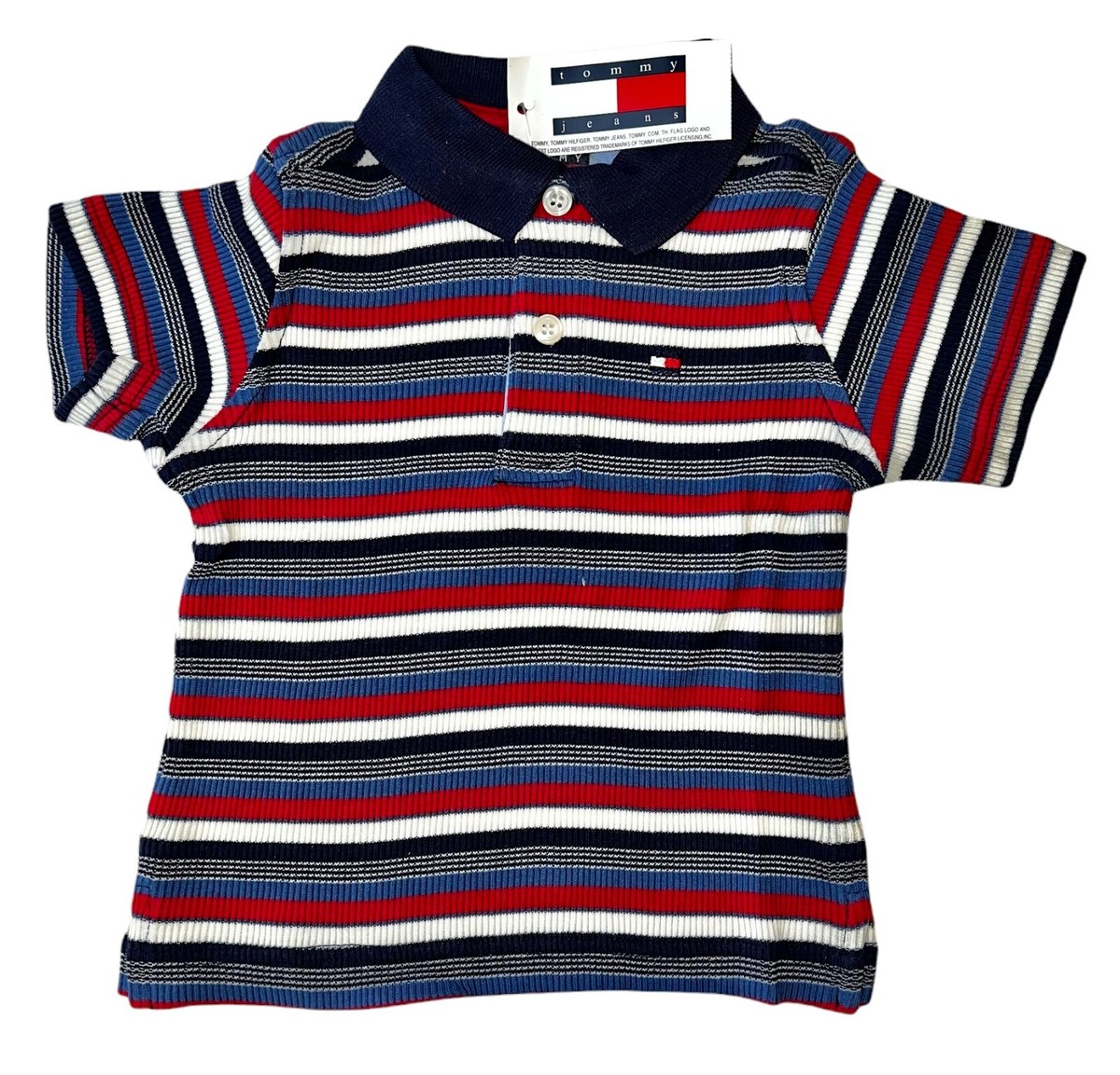 NWT Boys Tommy Collared Polo Logo Shirt 12-18 Months