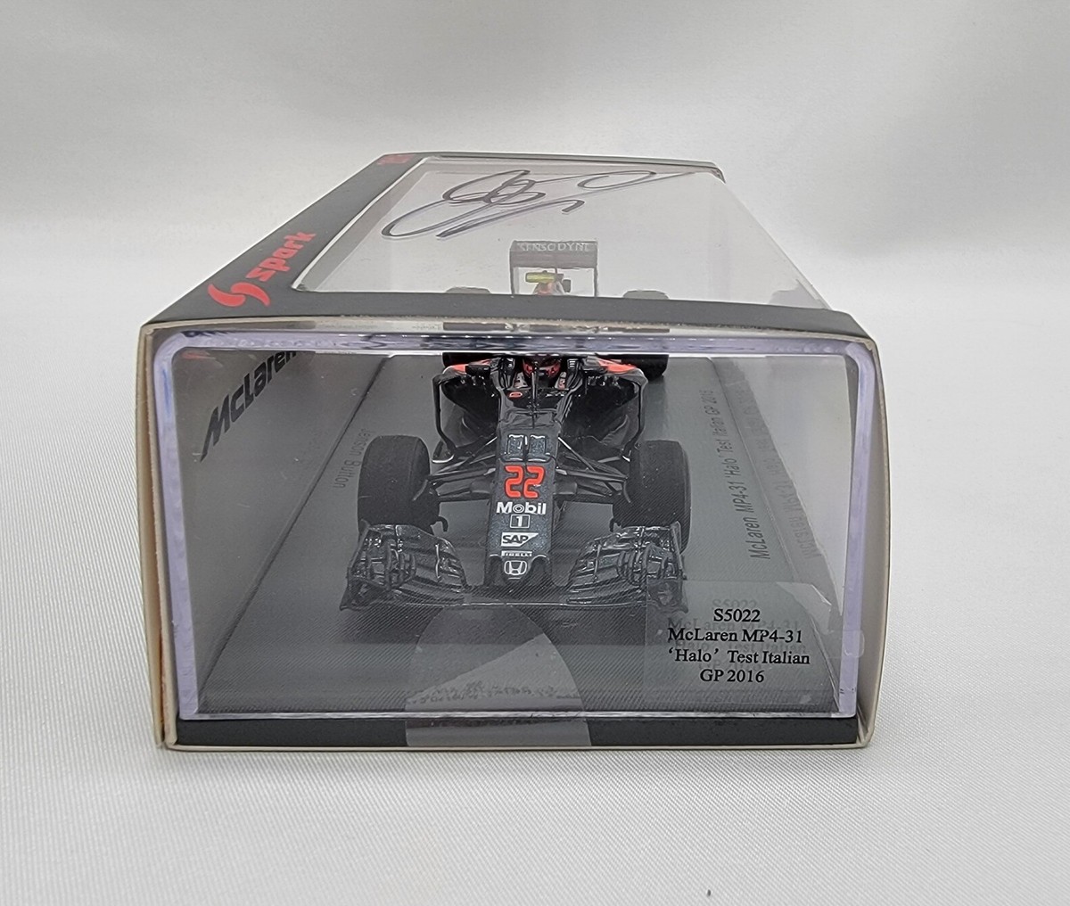 2016 Jenson Button signed SPARK McLaren MP4-31 Halo Test