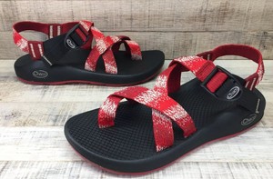 red chaco sandals