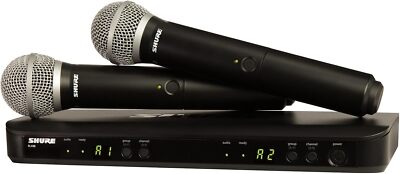 Shure Wireless BLX288/SM58 Dual Vocal System with two SM58 Microphone for Singer
