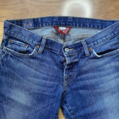 Lucky Brand Jeans Lil Paradise Cuffed Crop Womens Sz 30 Vintage Denim Capris - Picture 7 of 9