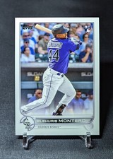 Elehuris Montero Rookie Card RC 2022 Topps Update Flagship Baseball 110 Rockies