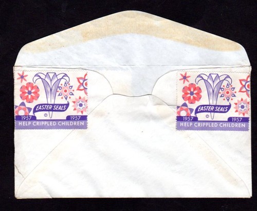 Dwight Eisenhower 1957 Inaugural Cover - Artcraft Cachet -Easter Seals - Picture 3 of 3