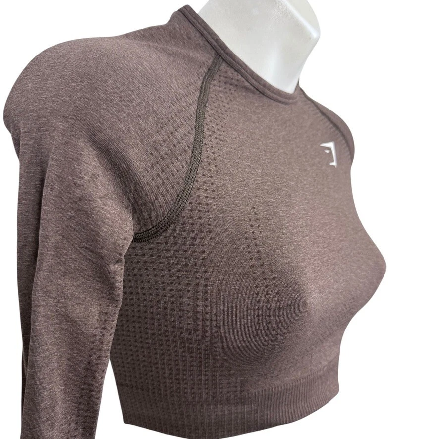 gymshark vital seamless long sleeve crop workout gym shark 