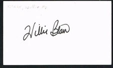 Willie Blair signed autograph auto 3x5 index card Baseball Player H1498