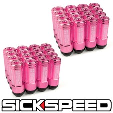 Sickspeed 32 Pc Pink Capped Aluminum 50mm 3pc Lug Nuts Wheels 12x1.5 L18 Sickspeed 32 Pc Pink Capped Aluminum 50mm 3pc Lug Nuts Wheels 12x1.5 L18
