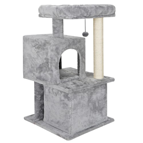 Cat Tree Condo Tower Scratcher Climbing Furniture w/Scratching Post&Toys - Bild 12 von 12