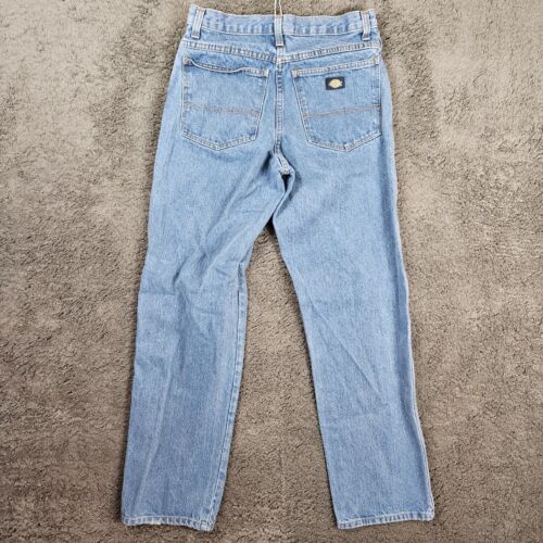 Jeans Dickies uomo taglia 30x32 blu denim dritto falegname abbigliamento da lavoro lavaggio medio - Foto 8 di 10