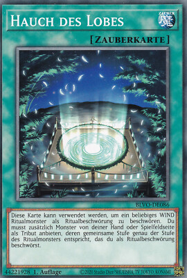 Yu-Gi-Oh! Blazing Vortex #086 Hauch Des Lobes Common Deutsch