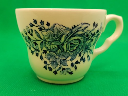 Vintage Blue Floral England Ceramic Teacup - Picture 3 of 5