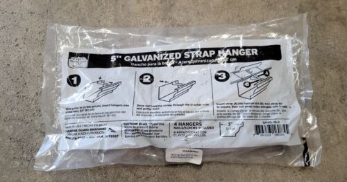 Weather Guard Rainware 5 In. Galvanized Gutter Strap Hanger 4 Pack