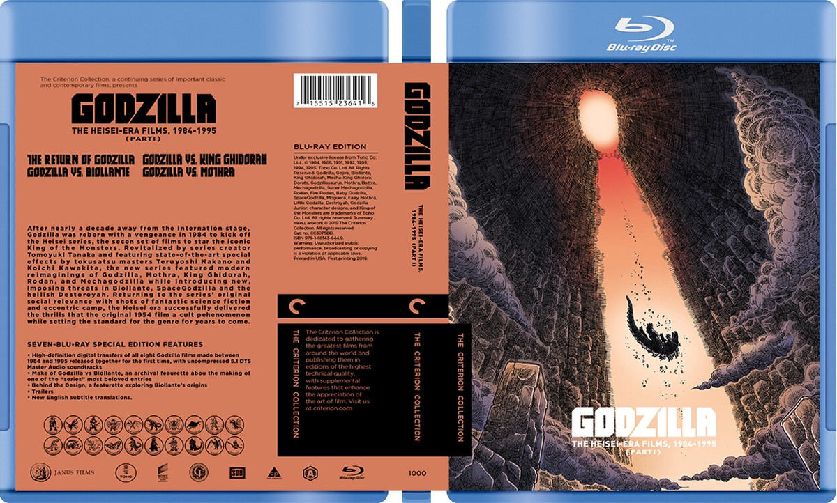 Godzilla Heisei-era Collection - Custom Blu-ray Covers W/ Empty