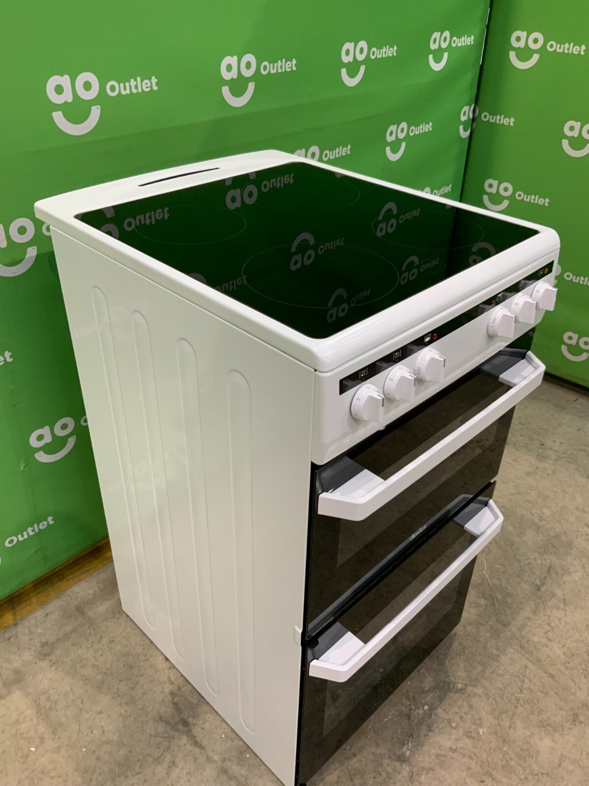 Amica Electric Cooker with Ceramic Hob AFC5100WH White A/A 50cm 