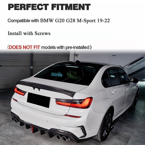 Spoiler labbro diffusore paraurti posteriore per BMW G20 G28 M-Sport 2019-2022 - Foto 3 di 12