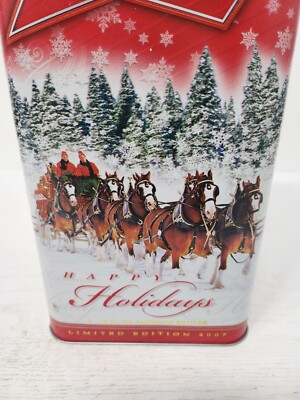 Budweiser Limited Edition 2007 Happy Holidays Aluminum Bottle Set