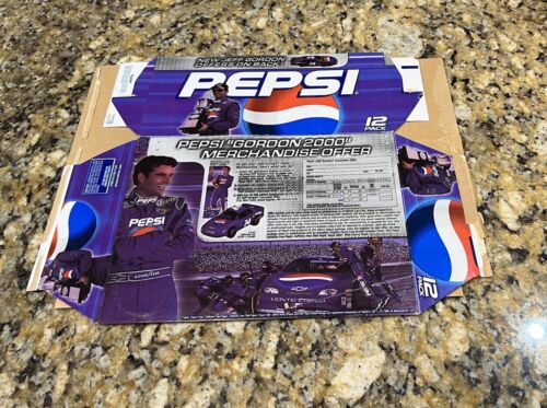 Vintage Pepsi Jeff Gordon NASCAR Carrier Cardboard Sign 12 Pack PURPLE WIN 2001 - Picture 10 of 14