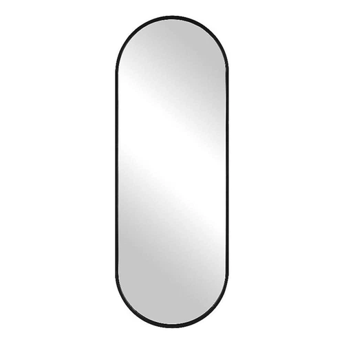 Uttermost Varina Tall Contemporary Iron Metal and MDF Mirror in Black - Picture 4 of 8