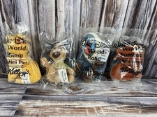 Disney Kelloggs Mini Bean Plush Lot - Rafiki Timon Pumba Simba - The Lion King