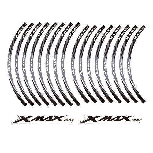 2D Printing Wheel Rim Inner Emblem Stickers Decals for Yamaha XMAX300 XMAX 300 - Picture 14 of 22